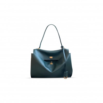BALENCIAGA WOMEN'S RODEO HANDBAG LARGE IN PINE GREEN 7897442AB4G1208 (39.8*29.9*12.9cm)